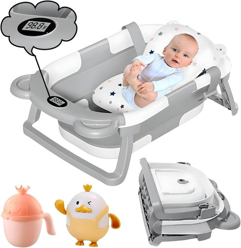 Collapsible baby bath tub with - collapsible,