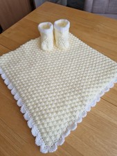 Hand crochet baby blanket - baby, &