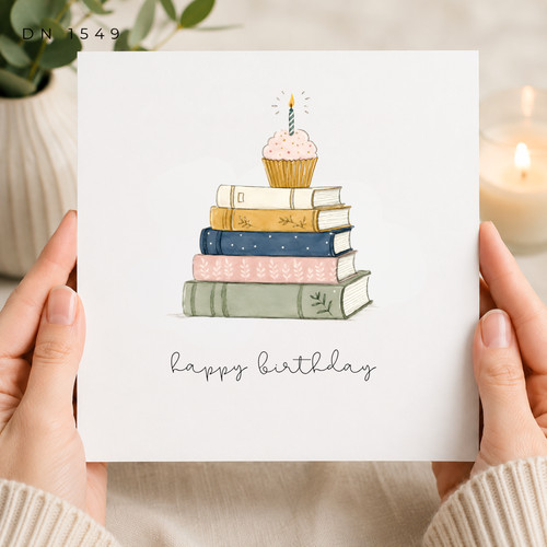 Book lover birthday card - lover, |