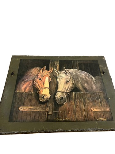 Rustic horse talk - plaque, by