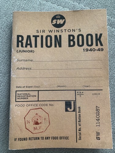 Sir winston ration book - winston,
