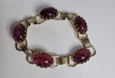 Bracelet Pink-Purple Glass