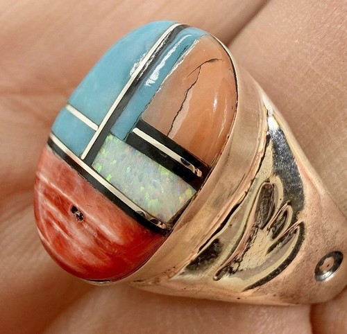 Navajo inlay multi stone - navajo,