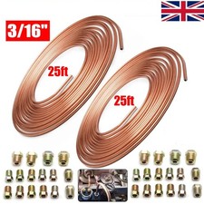 2X 25ft Copper Brake Pipe Hose