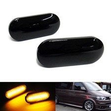 2x Black Side Indicator LED