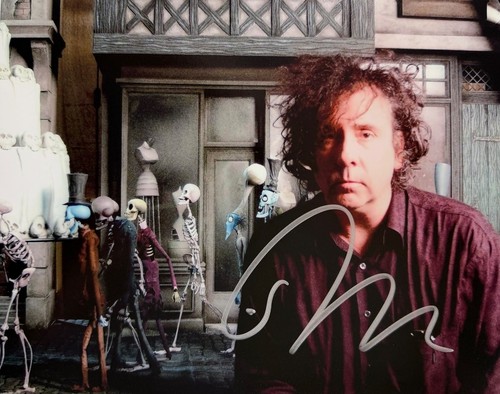 Tim burton signed 8x10 - burton, photo