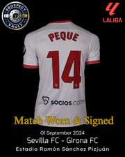 Match WORN and SIGNED Sevilla "Gerard Fernandez Peque #14