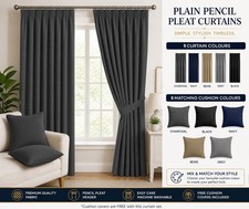 Blackout Pencil Pleat Curtains
