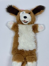 The Puppet Company hand puppet, brown dog with white paws, very good condition