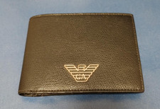 Armani Wallet, Men’s Black Artificial Leather