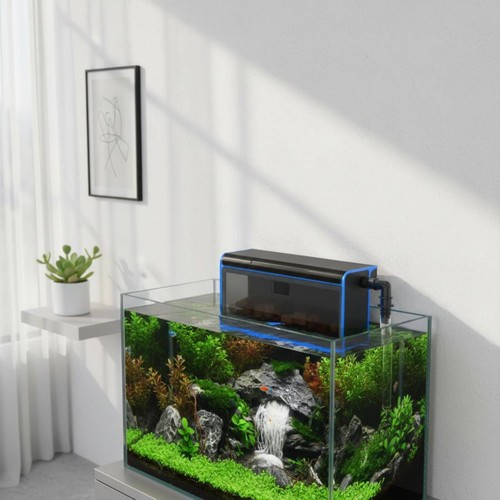Aquarium trickle filter - aquarium, blue