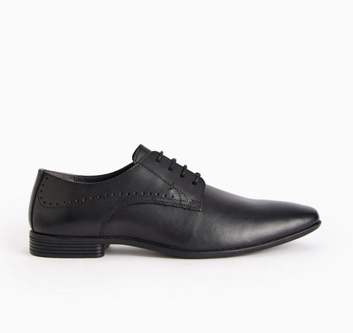 Men black genuine leather - black,