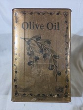 Vintage Olive Oil Tin Can 17kg