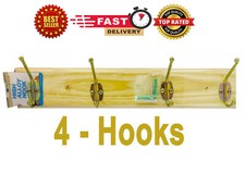 STRONG WOODEN WALL COAT HANGER