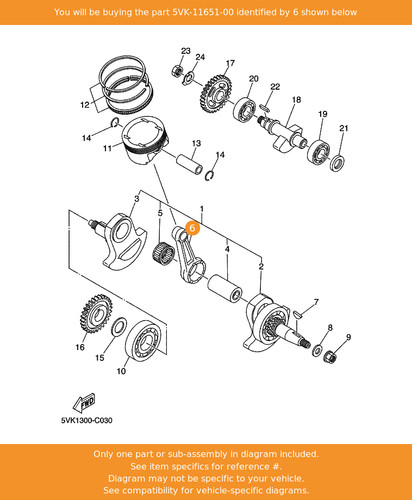 Yamaha rod connecting - yamaha,
