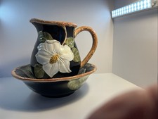 Hand Painted Pitcher and Wash