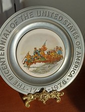 Pewter Commemorative Plate