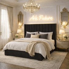 Luxury Grey Velvet Bed Frame
