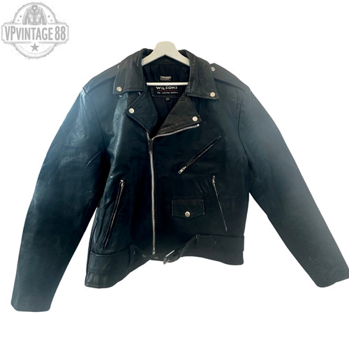 Vintage leather men biker - leather, men's