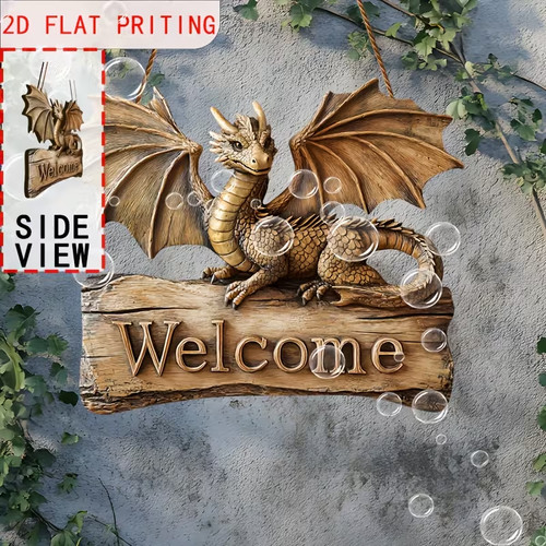 Wooden welcome dragon - wooden,
