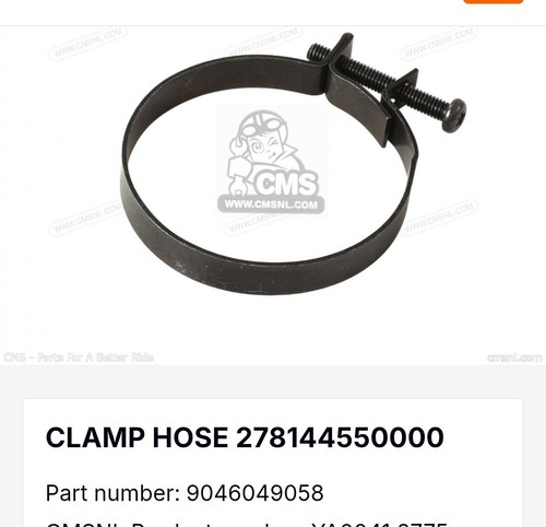 Yamaha air hose clip - hose,