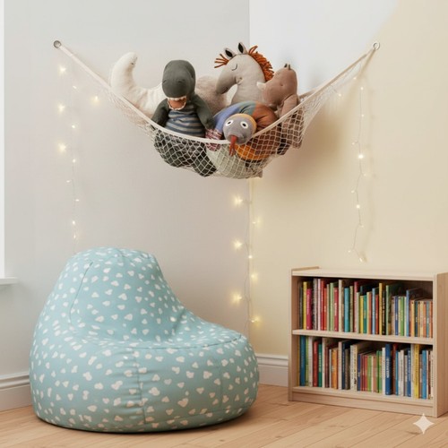 Beige soft toy - toy, hammock