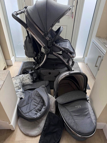 Egg grey single travel system - grey,