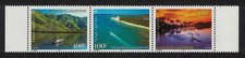 Canoe Speedboat Raft Regional Landscapes 3v strip New Caledonia 2000 MNH