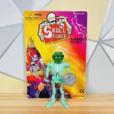 Vtg Skull Force Green Cobra Snake Man KO Knock Off Figure 100% Complete w/ Card