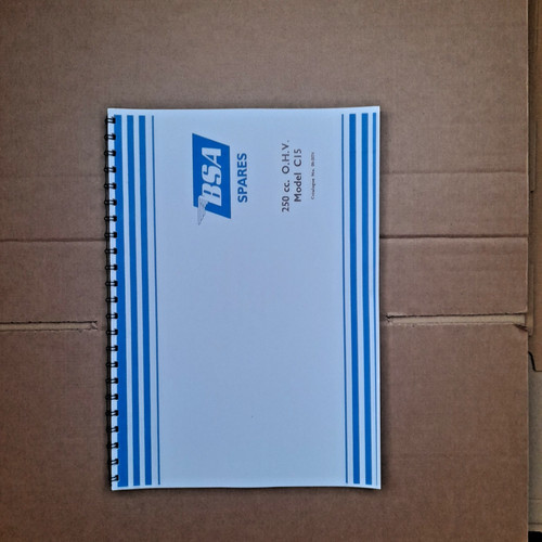 Bsa c15 parts book for - c15,