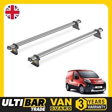 Peugeot Bipper Roof Rack for 2008+ 2x Roof Bars Van Guard Ultibar Trade