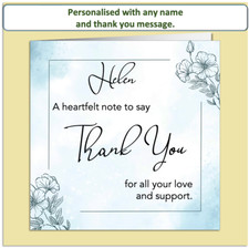 Personalised Thank You Card