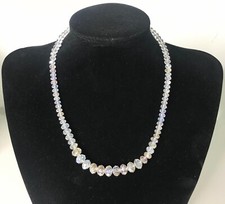 Crystal Bead Necklace Plastic