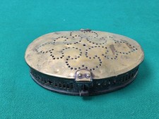 Antique Brass Oval Chestnut