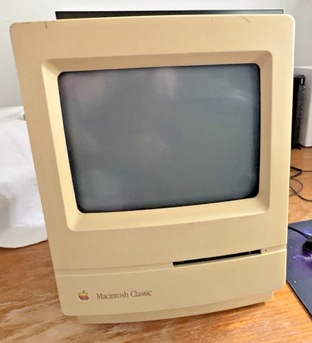 Vtg apple macintosh classic - apple,