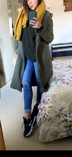 Khaki trench coat long - trench,
