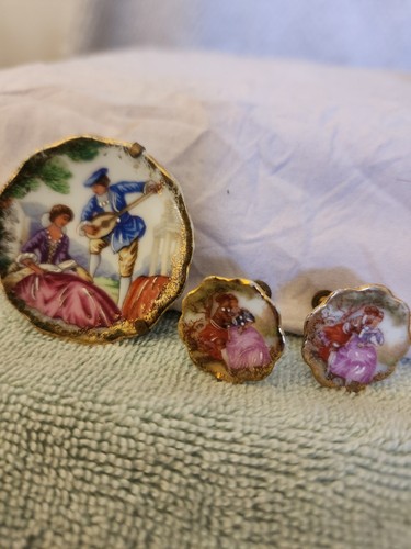 Vintage limoges brooch - vintage, and