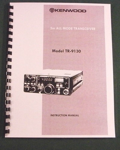 Kenwood 9130 instruction - tr-9130,