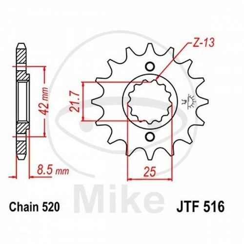 Sprocket z16 520 726 - sprocket,