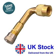MOTORBIKE MOTORCYCLE BIKE TYRE AIR VALVE ADAPTER 90 DEGREE EXTENSION NEW