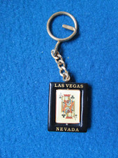 Las Vegas Nevada Playing Card Spinner Keyring - USA