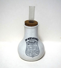 Antique DR Nelson's improved  INHALER,  13.5 cm high