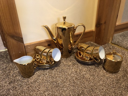 Vintage 1960s gold coffee - vintage,