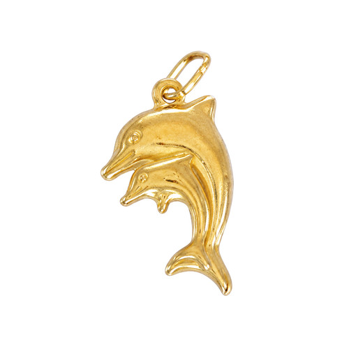 Genuine 9ct gold dolphin - genuine,