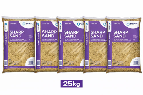 Bags sharp sand 25kg - sand,