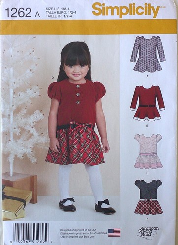 Simplicity 1262 girls - girls, toddlers