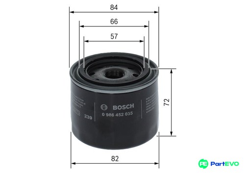 Bosch oil filter 0986452035 - bosch,