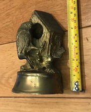 Vintage brass bird casting - brass,