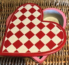Hand Carved and Painted Red