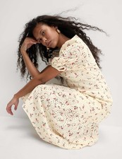 Marks & Spencer Womens Multi Coloured Cotton Maxi Tea Midaxi Women Dress - M&S